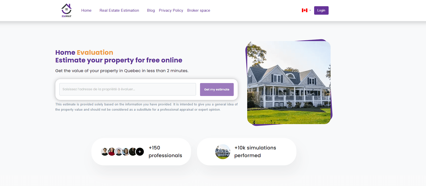 Ziaway Online Property Evaluation Portal